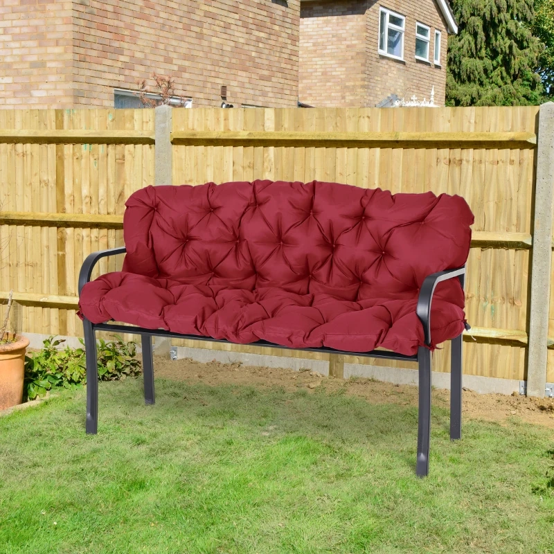Outsunny 3 Seater Outdoor Swing Cushions with Backrest