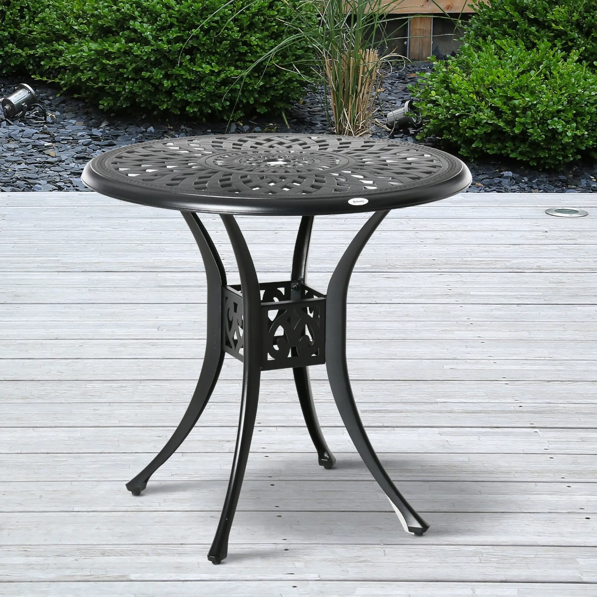 Outsunny 30-inch Round Patio Dining Table