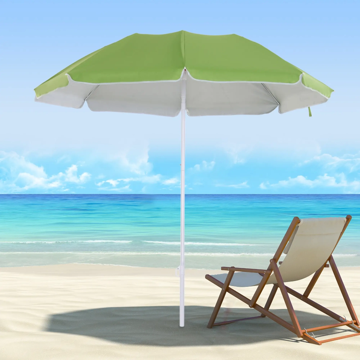 Outsunny 6.7 FT Beach Umbrella