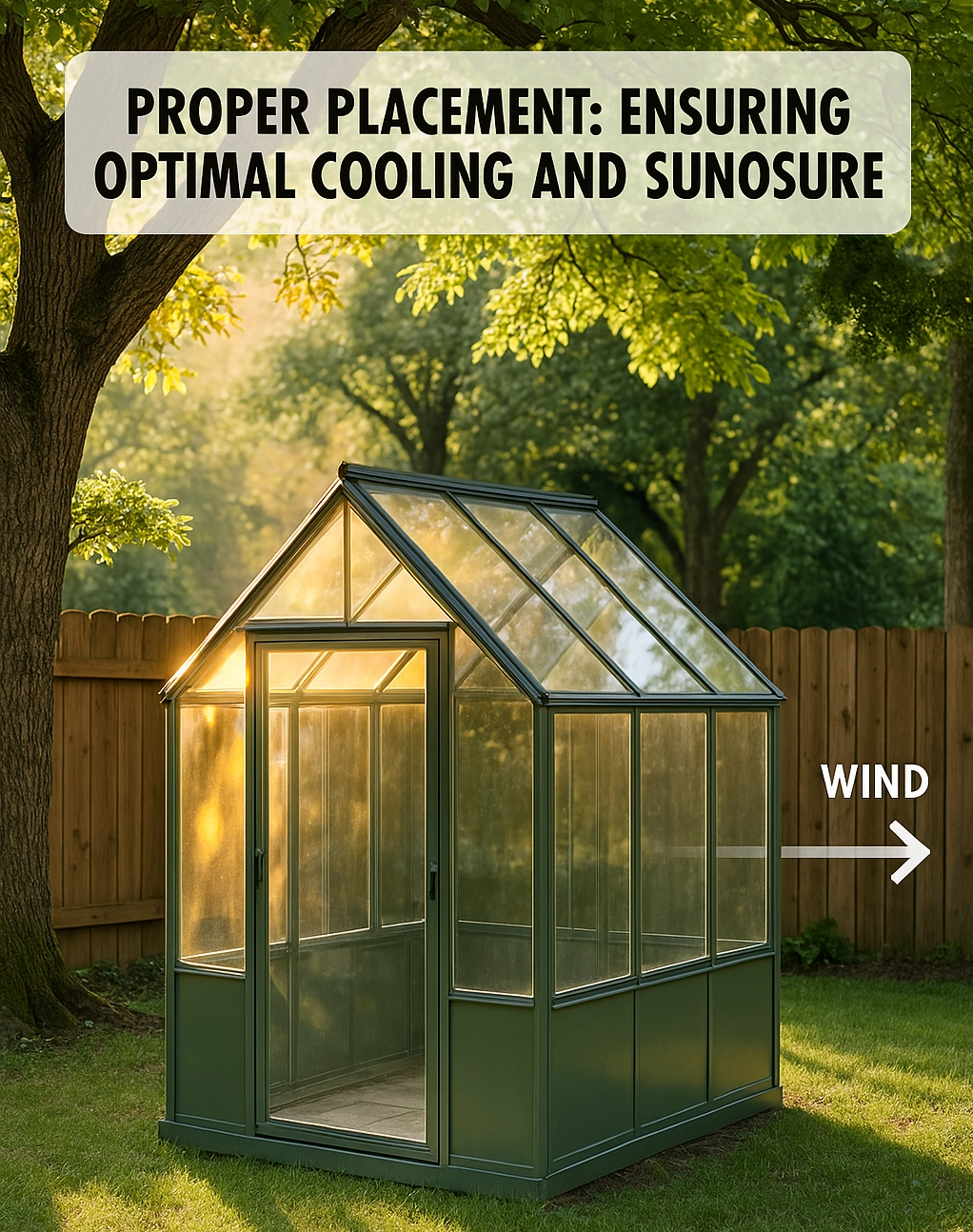 Proper Placement Ensuring Optimal Cooling and Sun Exposure