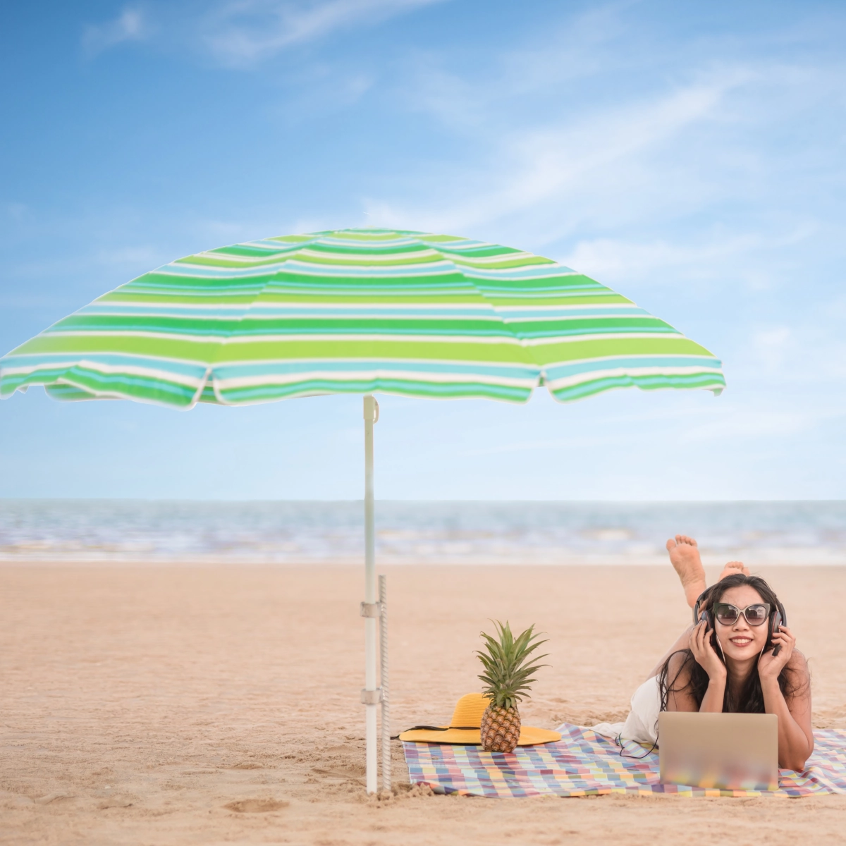 Tilt a Beach Umbrella