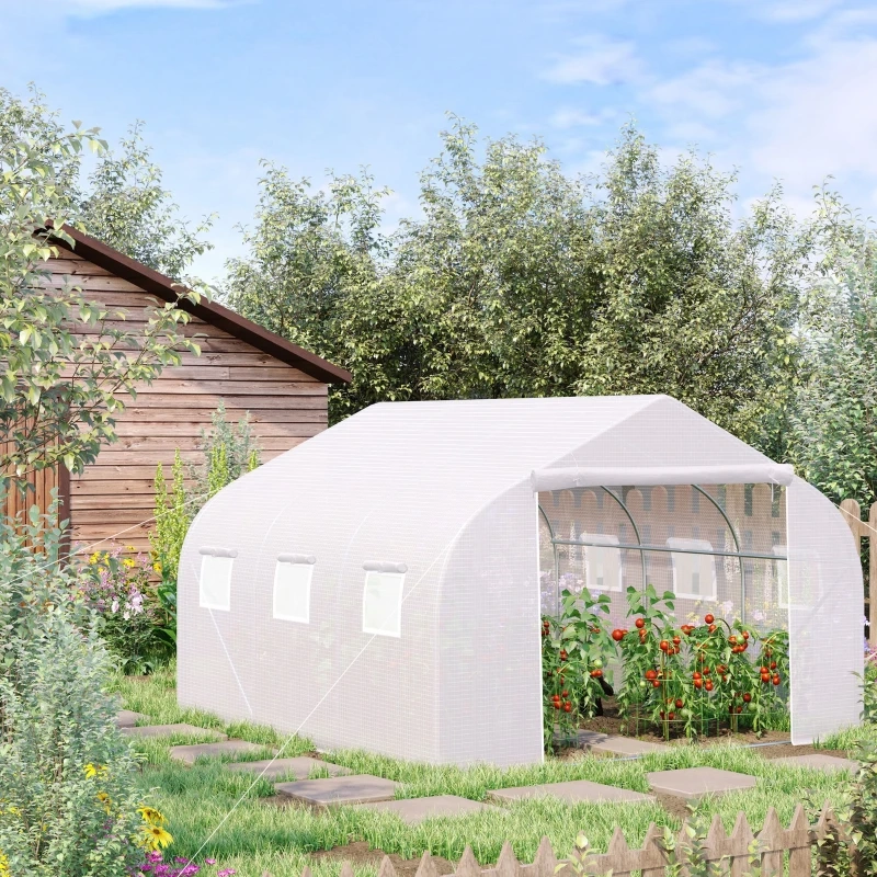 Greenhouse Gardening Planting Shed White