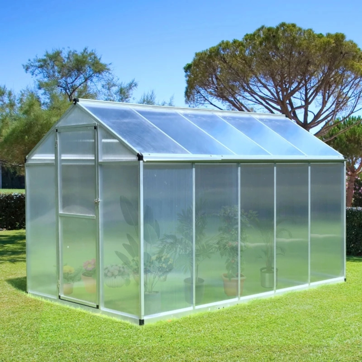 walk-in Garden Greenhouse Polycarbonate Panels