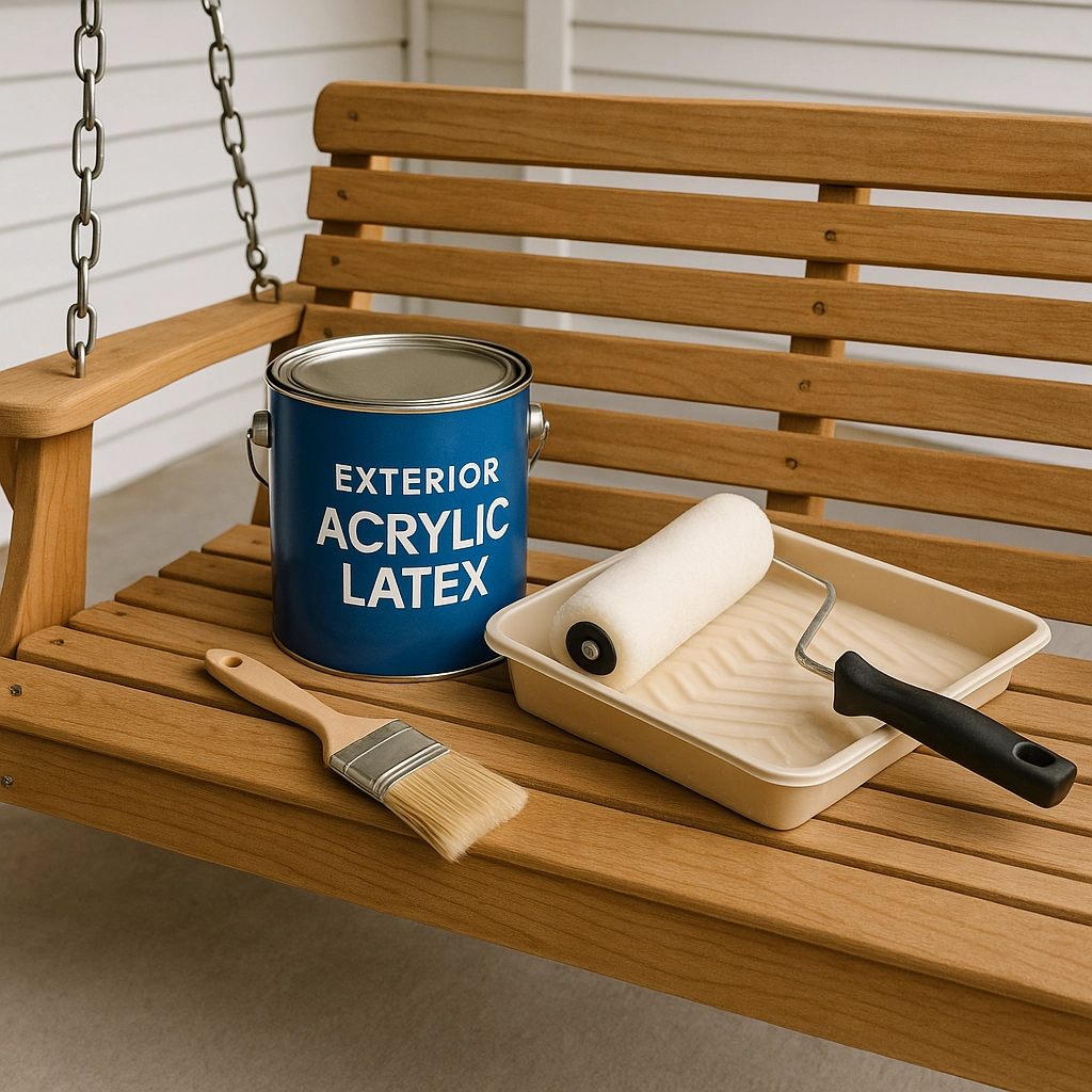 Choosing the best outdoor paint for wooden porch swings to ensure long-lasting protection.