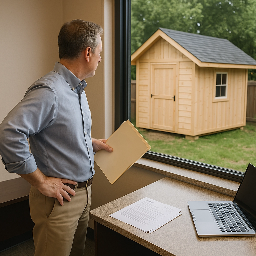 When to hire a professional for shed permits, inspections, and local code compliance.