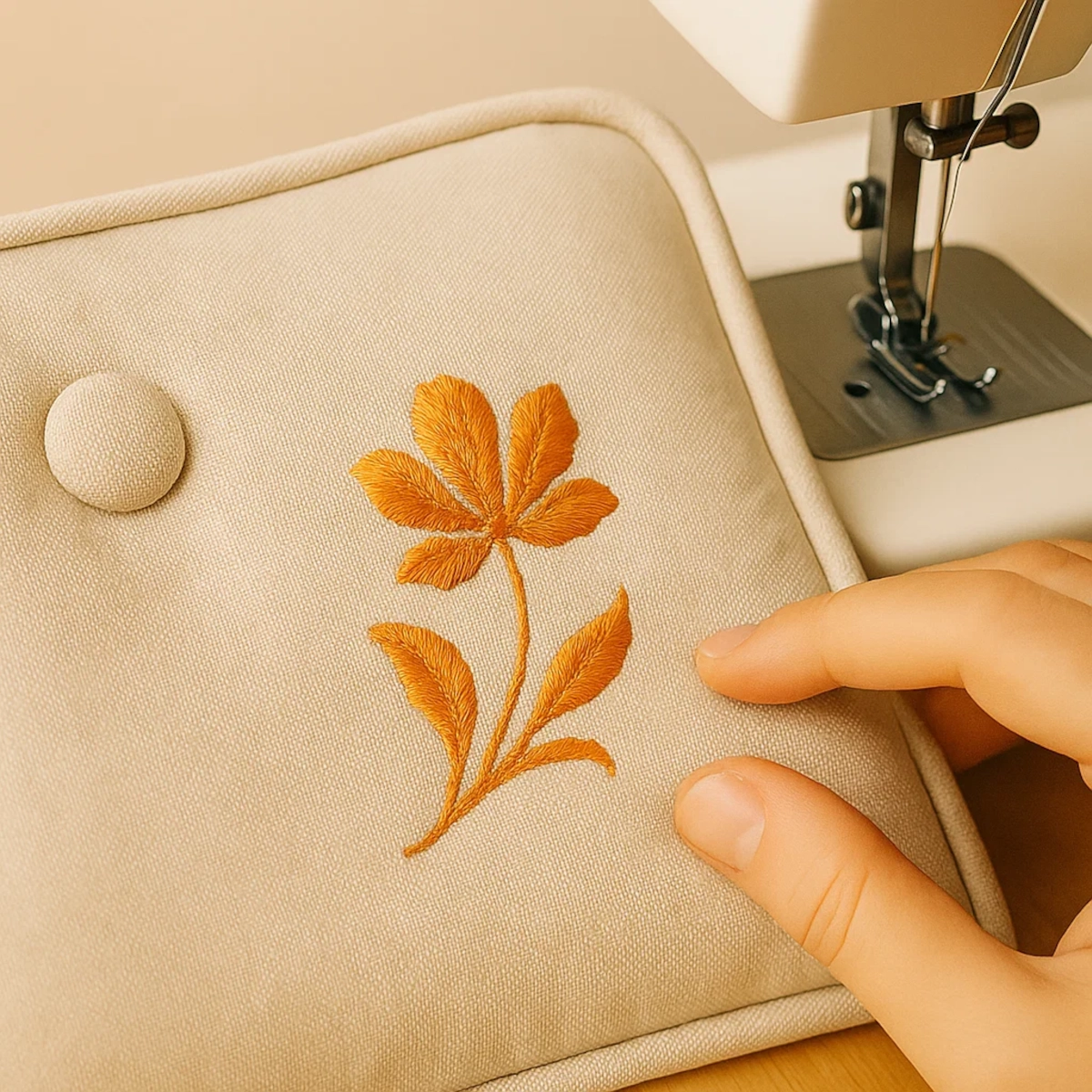 Enhancing patio cushions with buttons, ties, or decorative trims.