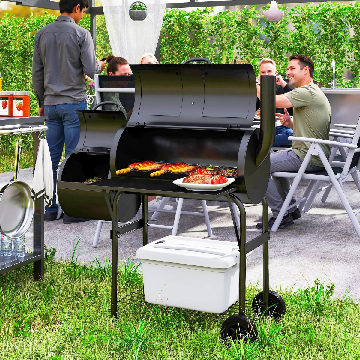 Overview of charcoal grill setup, lighting, and heat control for ideal BBQ results.