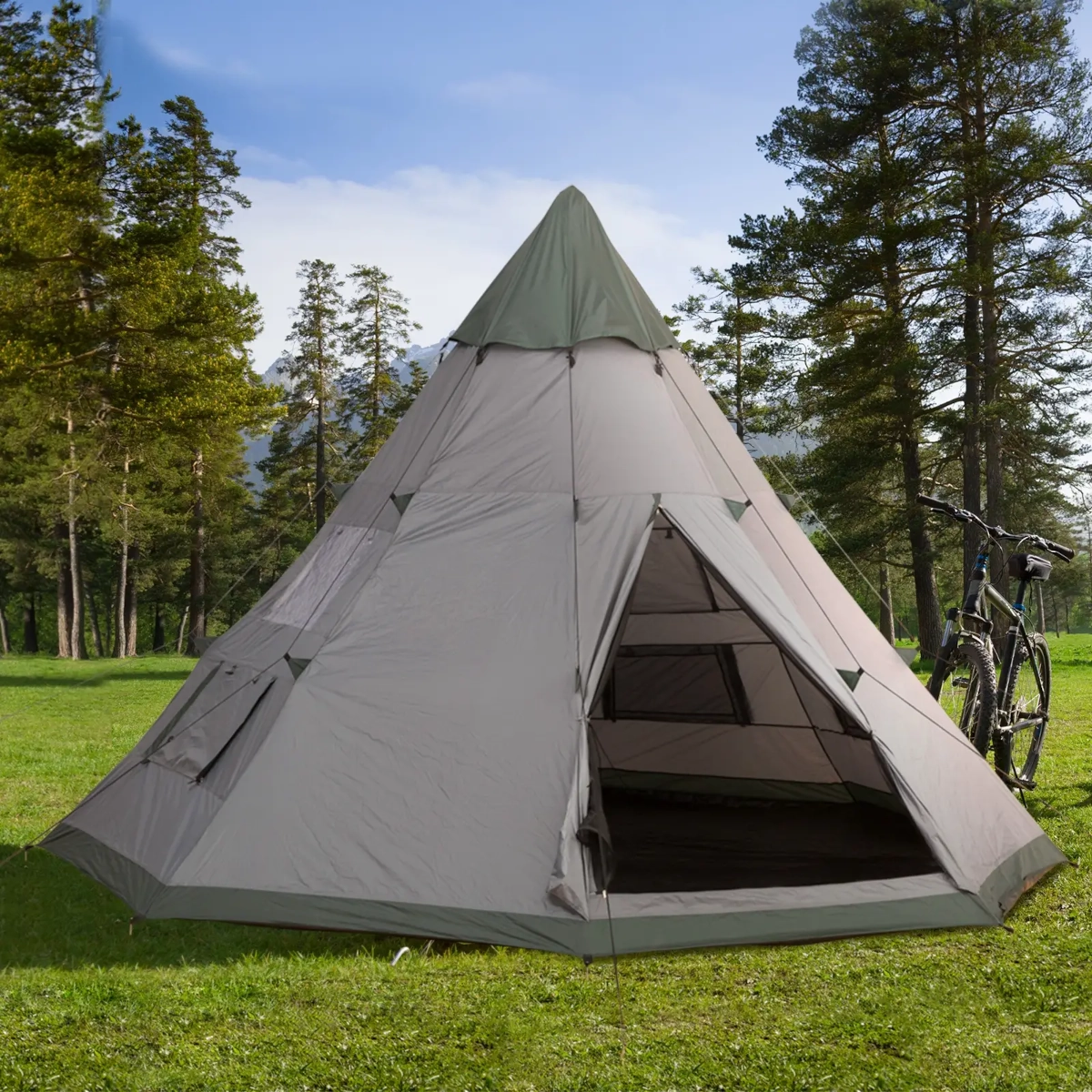 Durable and weather-resistant camping tent ideal for comfortable outdoor shelter and protection.