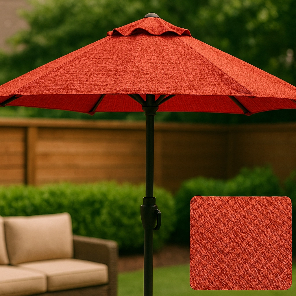 Stacked polyester fabric layers in various colors illustrating lightweight and budget-friendly options.