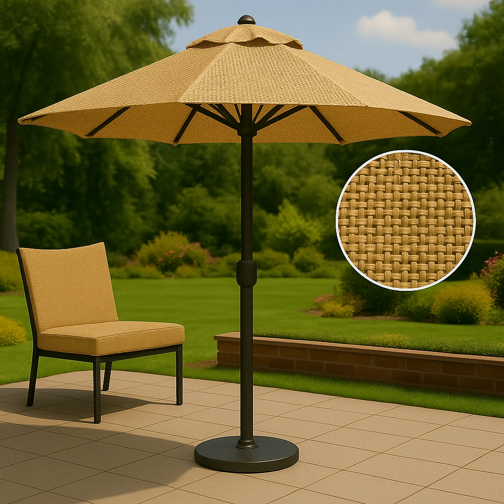 Polyethylene fabric roll with grid texture, highlighting waterproof and UV-blocking capabilities.