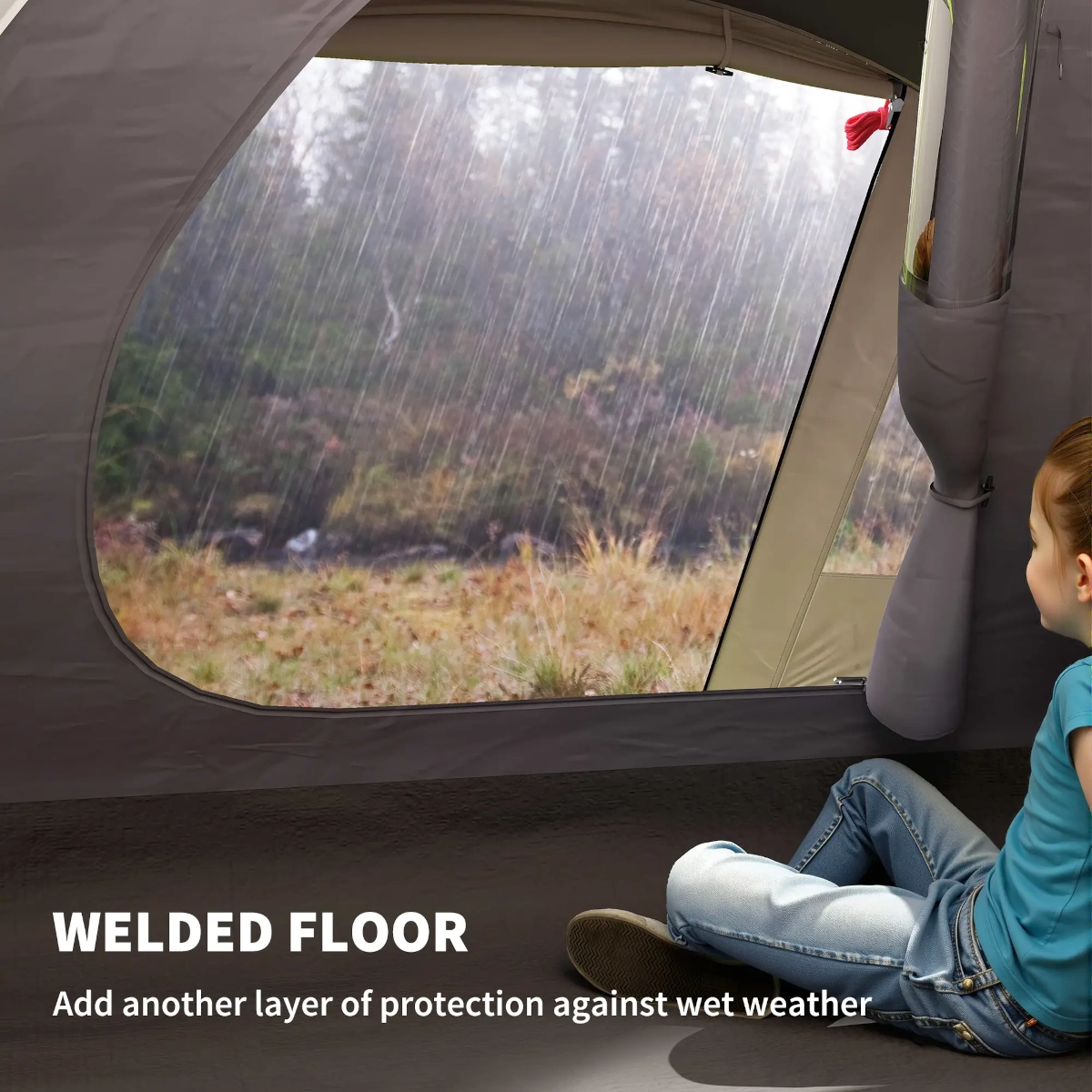 Tent providing strong weather protection with sturdy design and reliable outdoor performance.