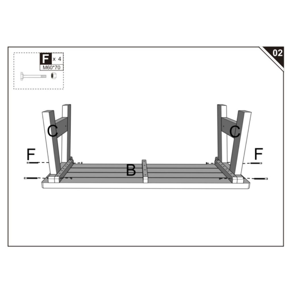 Backrest support frames attached to underside of seat base.