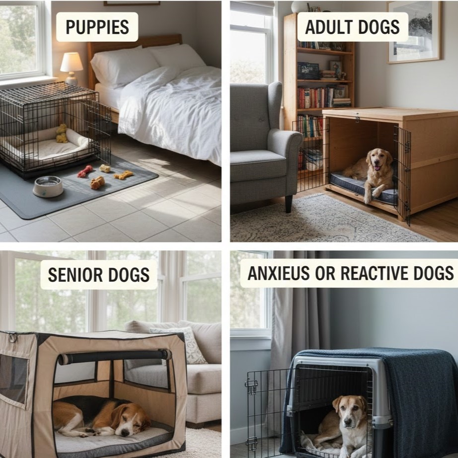 View of Where to Place a Dog Crate: Finding the Perfect Spot at Home - Aosom